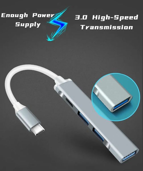 USB-hub Type-C 3.0 хаб 4-в-1 поддержка накопителя до 1Tb Extender SX-37 Type-C to USB 3 порта USB, 1 Type-C id_2503 фото