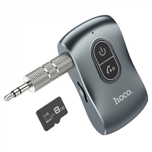 Беспроводной приемник AUX Bluetooth 5.0 Hoco E73 Tour ГРОМКАЯ СВЯЗЬ AUX адаптер для авто Car BT receiver AUX 1706013015 фото