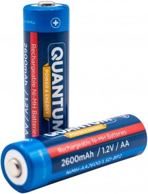 Пальчиковые ААА аккумуляторы Quantum 2600mah NiMH 1.2V с низким саморазрядом LSD (2шт) Набор аккумуляторов id_2761 фото