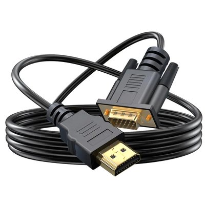 Кабель конвертер HDMI to VGA 1080P 60 Гц HDMI кабель для VGA HDTV to VGA cable 1.8m id_2605 фото