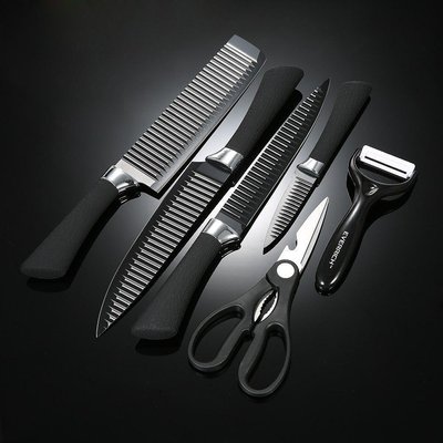 Набор кухонных ножей 6 предметов очень острых KING knife set 972047389 фото