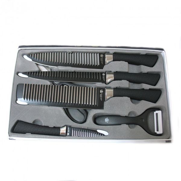 Набор кухонных ножей 6 предметов очень острых KING knife set 972047389 фото