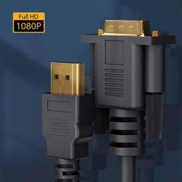 Кабель конвертер HDMI to VGA 1080P 60 Гц HDMI кабель для VGA HDTV to VGA cable 1.8m id_2605 фото