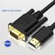 Кабель конвертер HDMI to VGA 1080P 60 Гц HDMI кабель для VGA HDTV to VGA cable 1.8m id_2605 фото 3