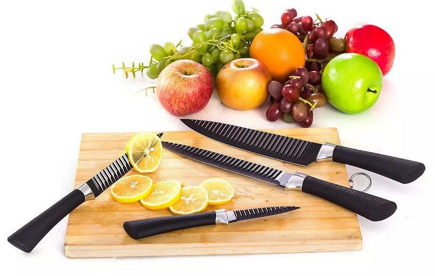 Набор кухонных ножей 6 предметов очень острых KING knife set 972047389 фото