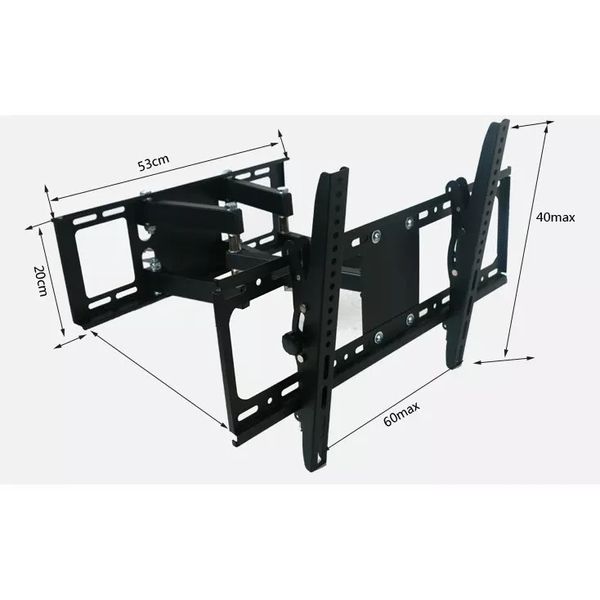 Кронштейн для телевизора 26″- 65″ до 50 кг с поворотом на 120° Настенное крепление для ТВ M-55 id_2694 фото