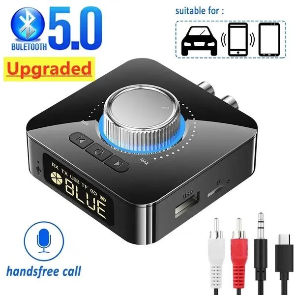 Bluetooth адаптер M5 с аккумулятором, аудио приемник стерео ресивер Stereo Music Wireless Bluetooth Receiver TF Card RCA 3.5mm AUX id_3121 фото