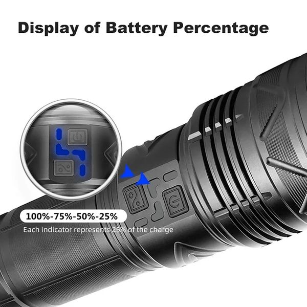 Мощный прожектор фонарь лазер WHITE LASER LED 10000m power bank, световая пушка, ЗУ Type-C, zoom (копия) id_3122 фото