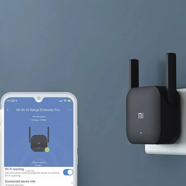 Ретранслятор Xiaomi Mi WiFi Amplifier Pro 300 Мбит/с Расширитель, усилитель диапазона Wi-Fi репитер Wi-Fi repeater id_2823 фото