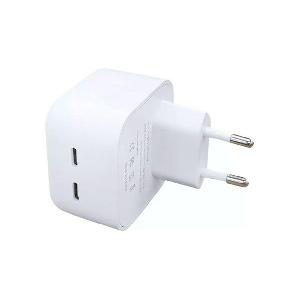 Сетевое зарядное устройство Apple 35W Dual USB-C Port Compact Power Adapter для MacBook, iPhone, iPad 1663824142 фото