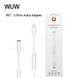 Адаптер переходник Lightning to AUX 3.5mm WUW-X87 регулировка громкости Apple Lightning - Jack 3.5 mm White id_3069 фото 4