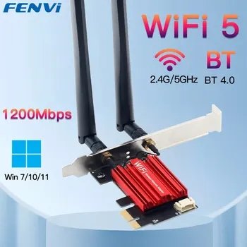 Двухдиапазонный PCI-E Wi-Fi 5 адаптер FENVI 2.4/5GHz 1200 Mbps + Bluetooth 9541 фото