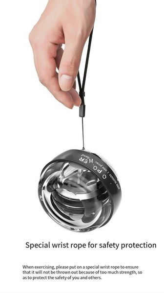 Гироскопический тренажер для кистей рук GYRO BALL PRO LED кистевой эспандер power ball id_3100 фото