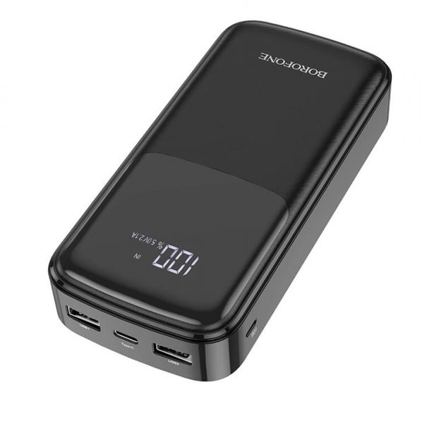 Power Bank УМБ портативное зарядное BOROFONE Mike BJ17A 20000mAh 2xUSB Type-C 2.1A черный id_2380 фото