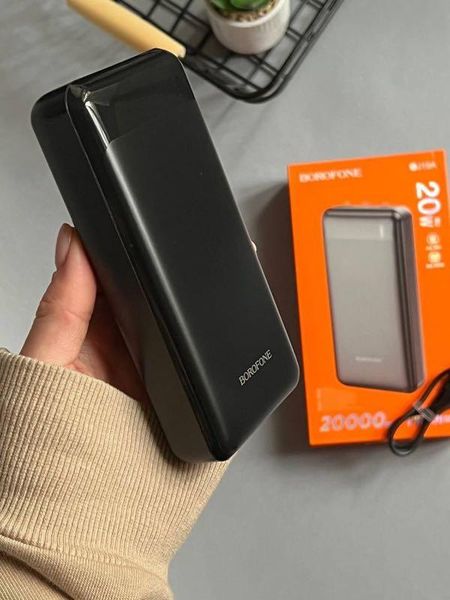 Power Bank Внешний аккумулятор Borofone BJ19A Incredible PD20W+QC3.0 20000mAh id_2381 фото