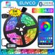 Светодиодная LED лента RGB 5050 10M 160 LEDS bluetooth с контроллером и пультом USB APP Control id_2806 фото 6