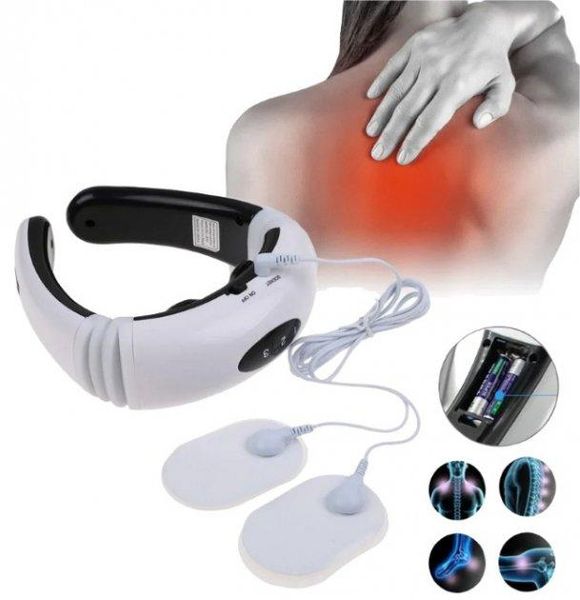 Массажер для шеи импульсный Neck Massager HX-1680, миостимулятор для шеи и тела, физиотерапевтический массажер 1640637207 фото