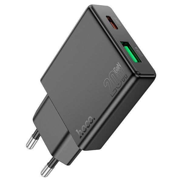 Сетевое зарядное устройство Hoco N38 Delgado PD20W+QC3.0 Type-C to Type-C id_3378 фото