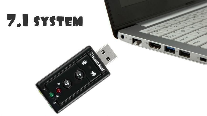 Звуковая карта внешняя 7.1 Surround USB sound card 810985529 фото